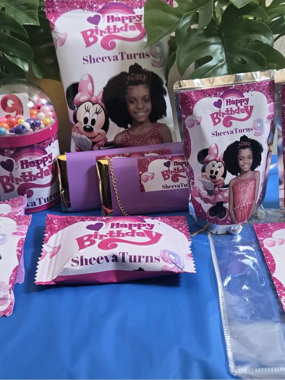 Personalized Pink Minnie Birthday Favor Pack - SheevaTurns